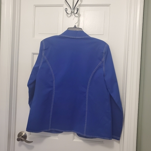 Koret Blue With White Stitching Lightweight Blazer Size Medium, Preppy - Picture 10 of 10